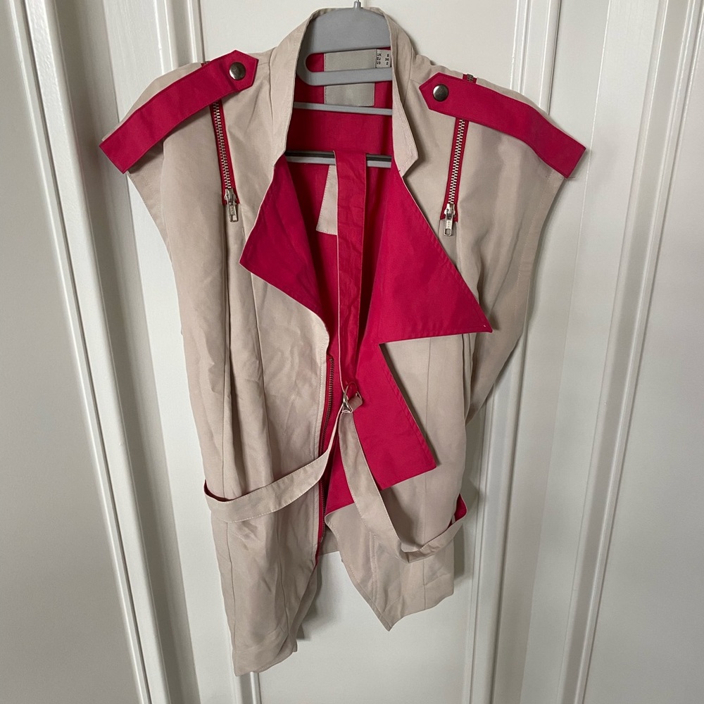ASOS Zippered Colorblock Vest - Size: 2